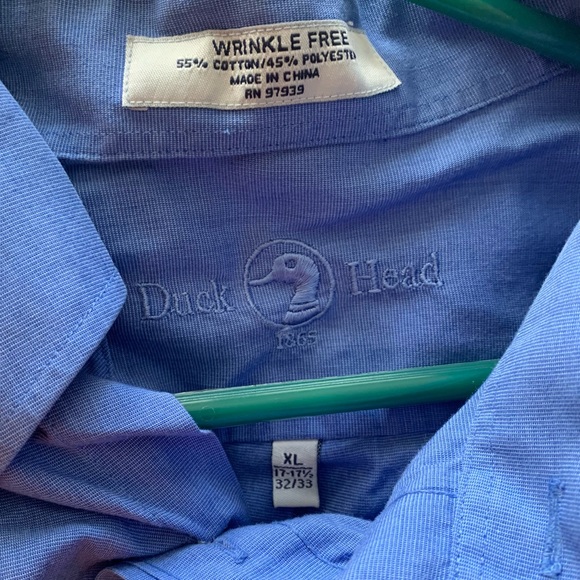 Duck Head wrinkle free blue button down - Picture 2 of 2